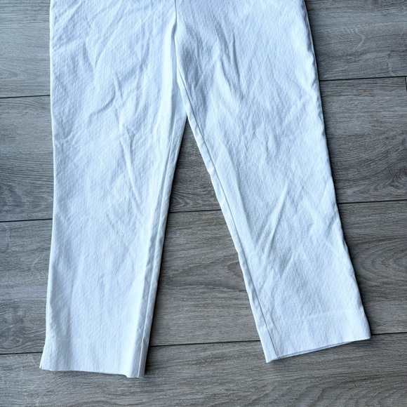 NWT Hilary Radley White Slim Fit Cropped Pants - Picture 5 of 11